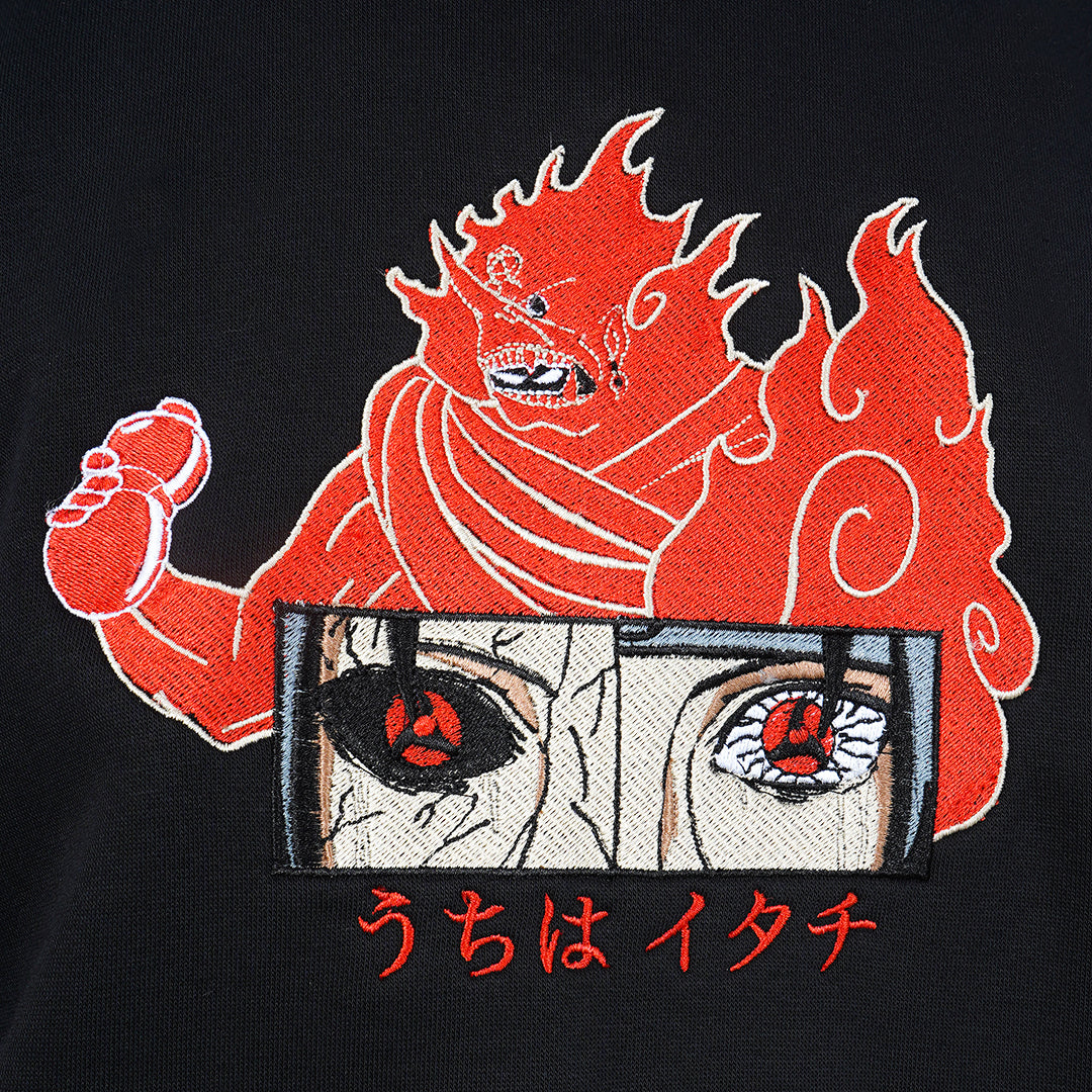 Itachi embroidered hoodie